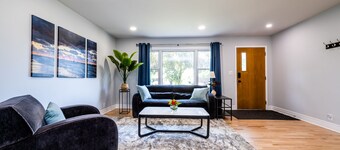 Pet-friendly home near Lake Michigan with fenced in back yard