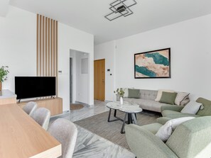 Departamento, 1 habitación, balcón | Sala de estar