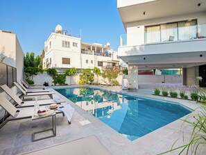 Apartment, 2 Bedrooms, Balcony | Pool | Outdoor pool - Sanders Olive - Cozy 2-bdr Apt With Shared Pool (Paphos)