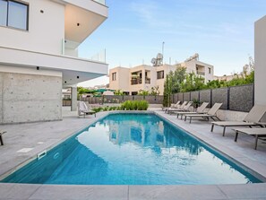 Apartment, 2 Bedrooms, Balcony | Pool | Outdoor pool - Sanders Olive - Cute 2-bdr Apt With Shared Pool (Paphos)
