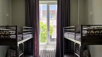 Premium Shared Dormitory (4 Beds) | Soundproofing, iron/ironing board, free WiFi, bed sheets