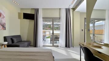 Deluxe Room, 1 Double Bed with Sofa bed, Mountain View, Ground Floor | 1 bedroom, premium bedding, pillowtop beds, individually decorated