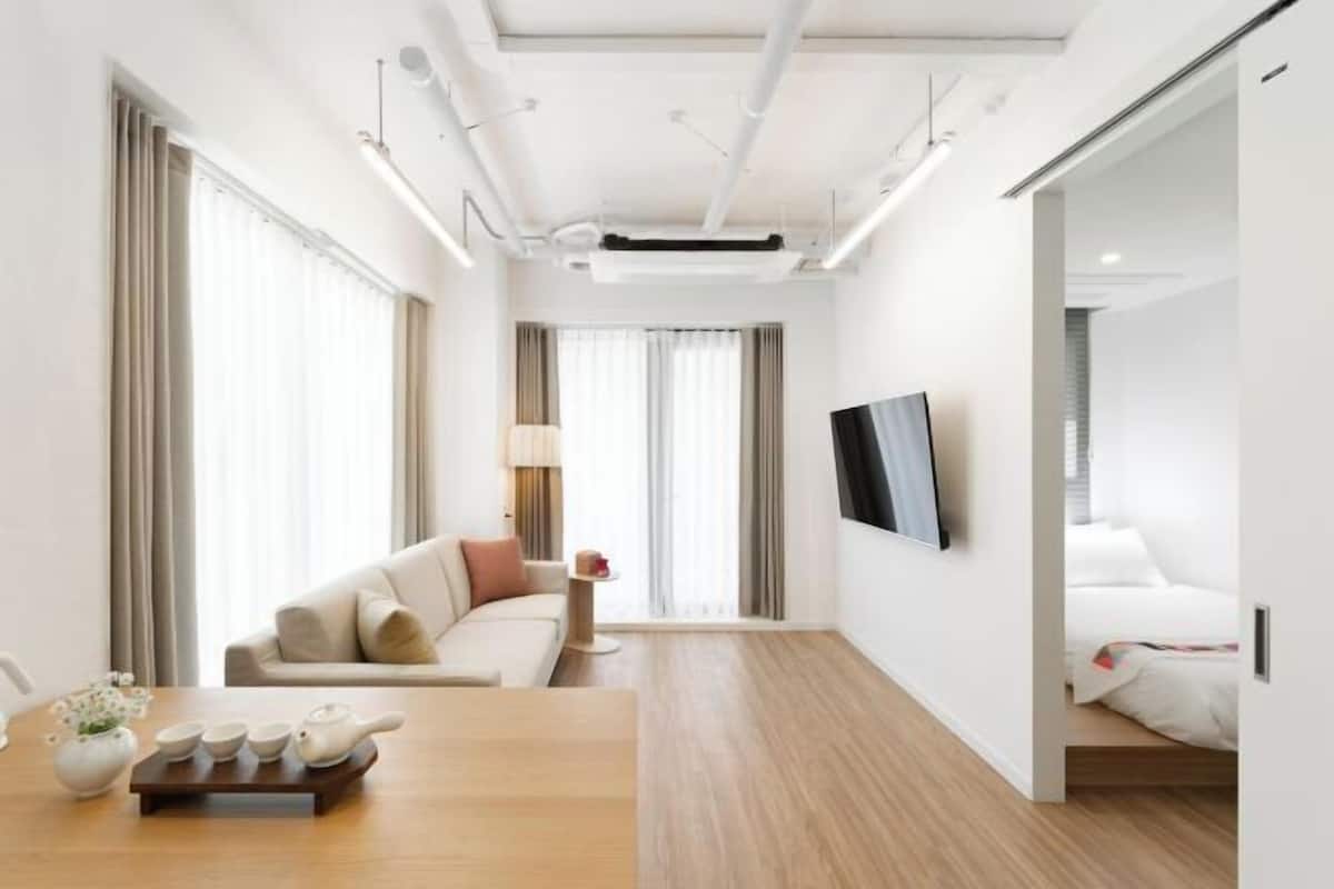 2 chambres, rideaux occultants, Wi-Fi gratuit, draps fournis