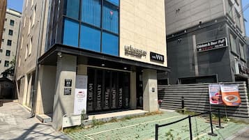 Majoituspaikan julkisivu