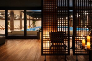 Turkish bath, body treatments, aromatherapy, hot stone massages