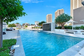 Indoor pool, outdoor pool