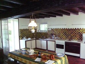 Fridge, microwave, dishwasher, electric kettle