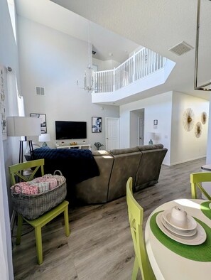 Smart TV, table football, books, printers