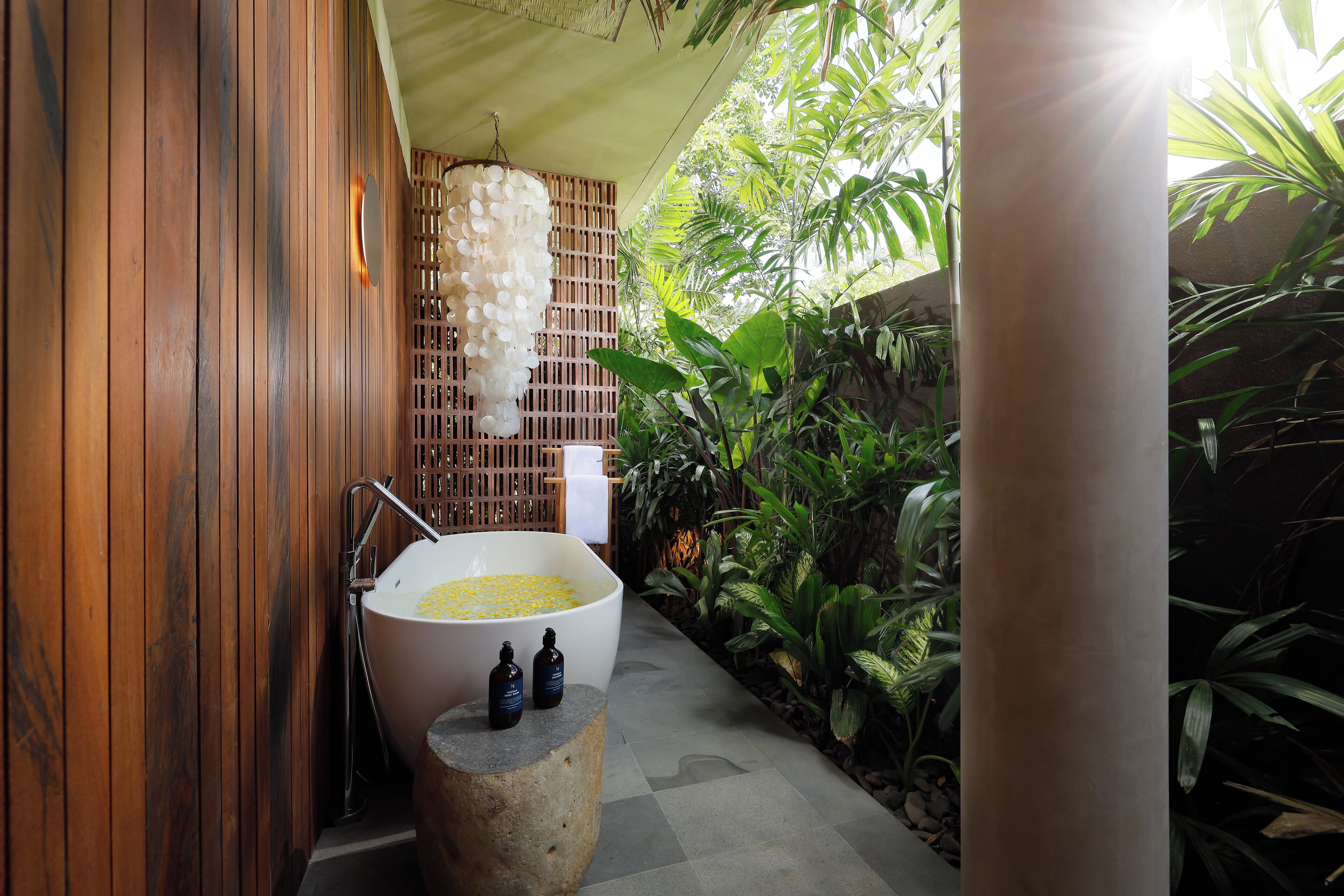 Family Villa, Multiple Bedrooms, Pool View, Poolside | Bathroom | Free toiletries, hair dryer, slippers, towels