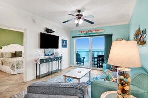 2 bedrooms, iron/ironing board, free WiFi, bed sheets - Direct Gulf Front-Great View-Hot Tub-Swimthru Pool (Gulf Shores)
