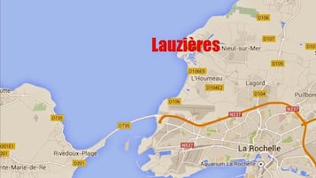 Kaart van accommodatie