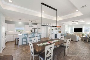 House, Multiple Beds, Patio, Ocean View (The Reserve At Park Place) | Dining - Ocean Views Optional Golf Cart Sleeps 14 (Port Aransas)
