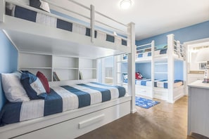 5 bedrooms, individually decorated, individually furnished, desk