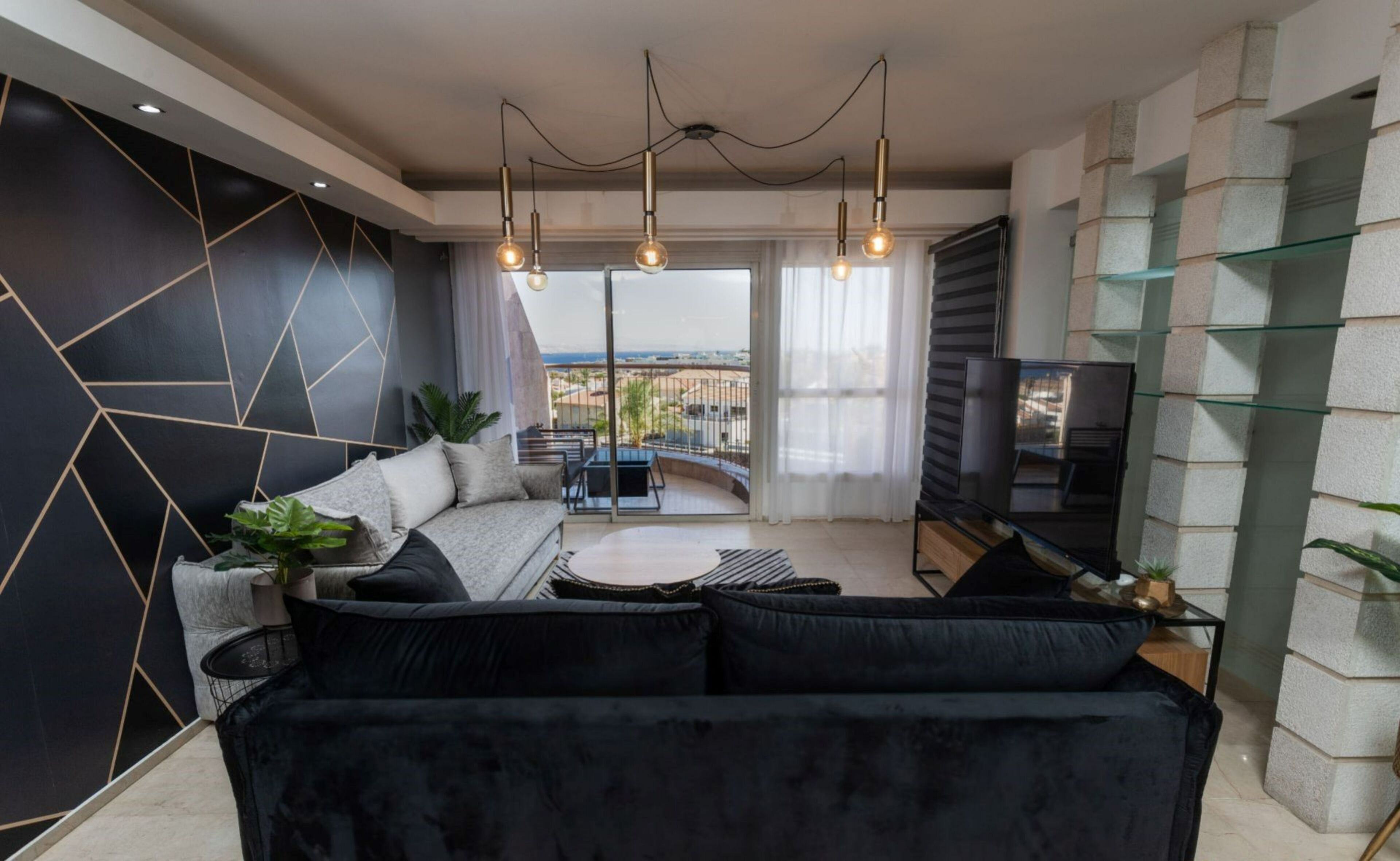 Apartment, Balcony | Living area | Flat-screen TV