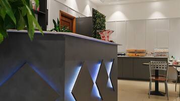 Daily buffet breakfast (EUR 9 per person)