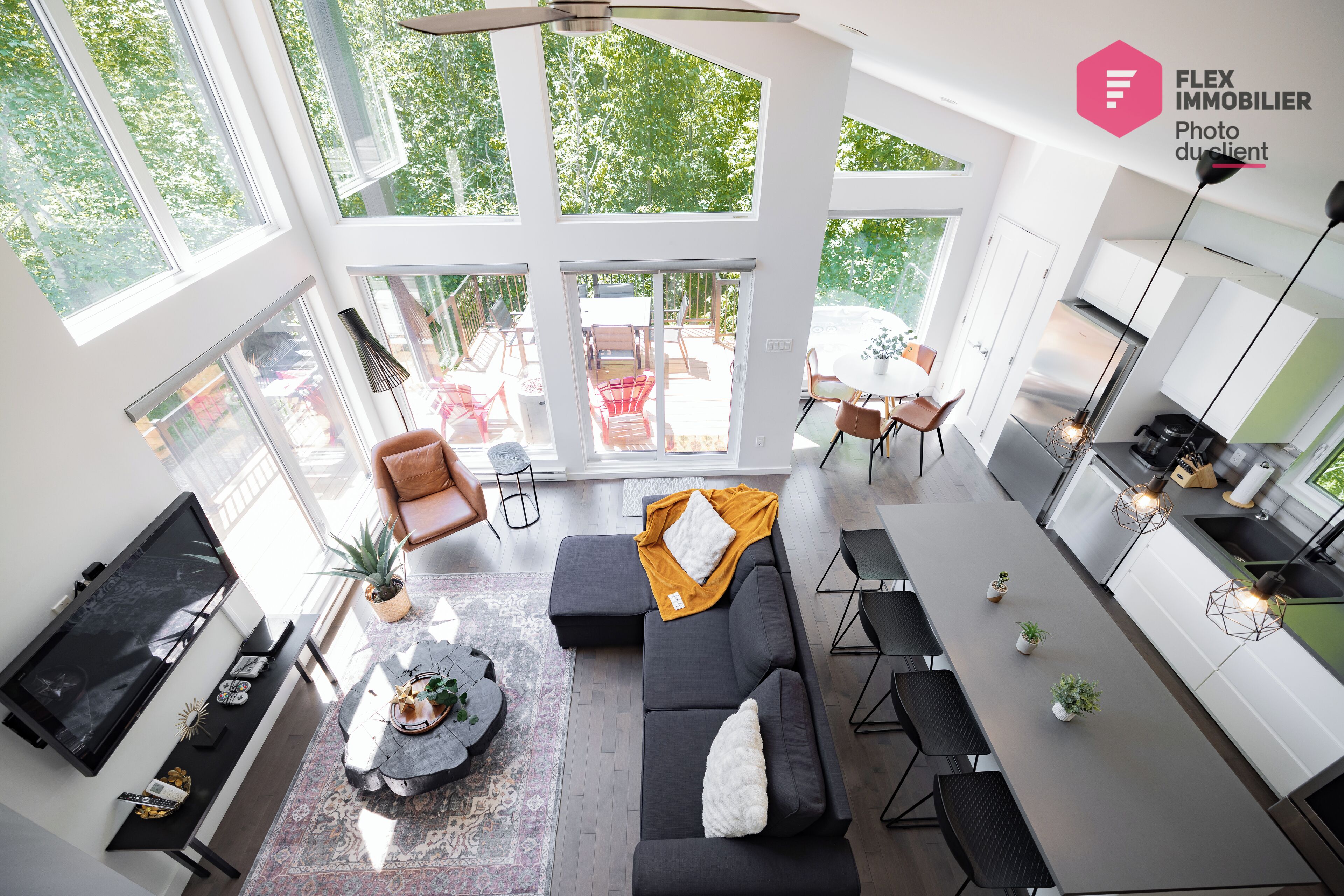 Smart TV, chimenea y servicios de streaming 