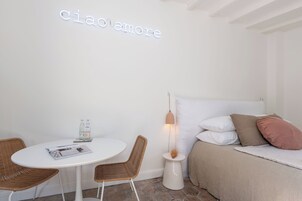 Pillow-top beds, in-room safe, blackout curtains, iron/ironing board