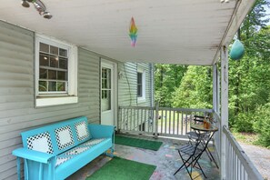 屋外ダイニングエリア