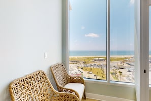 Interior - 12th-floor corner condo with heated pool, spa, game room, & hot tub - beach view (Galveston)