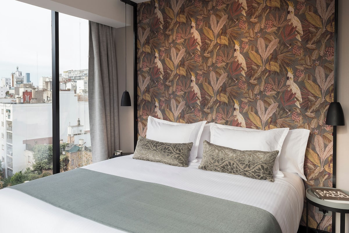 Premium bedding, memory-foam beds, in-room safe, desk