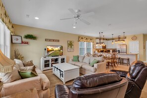 Smart TV, DVD player, books
