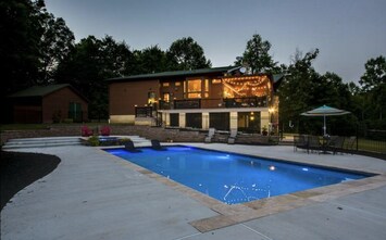 Pool & jacuzzi is salt water. We close both by 1st week of Nov. 