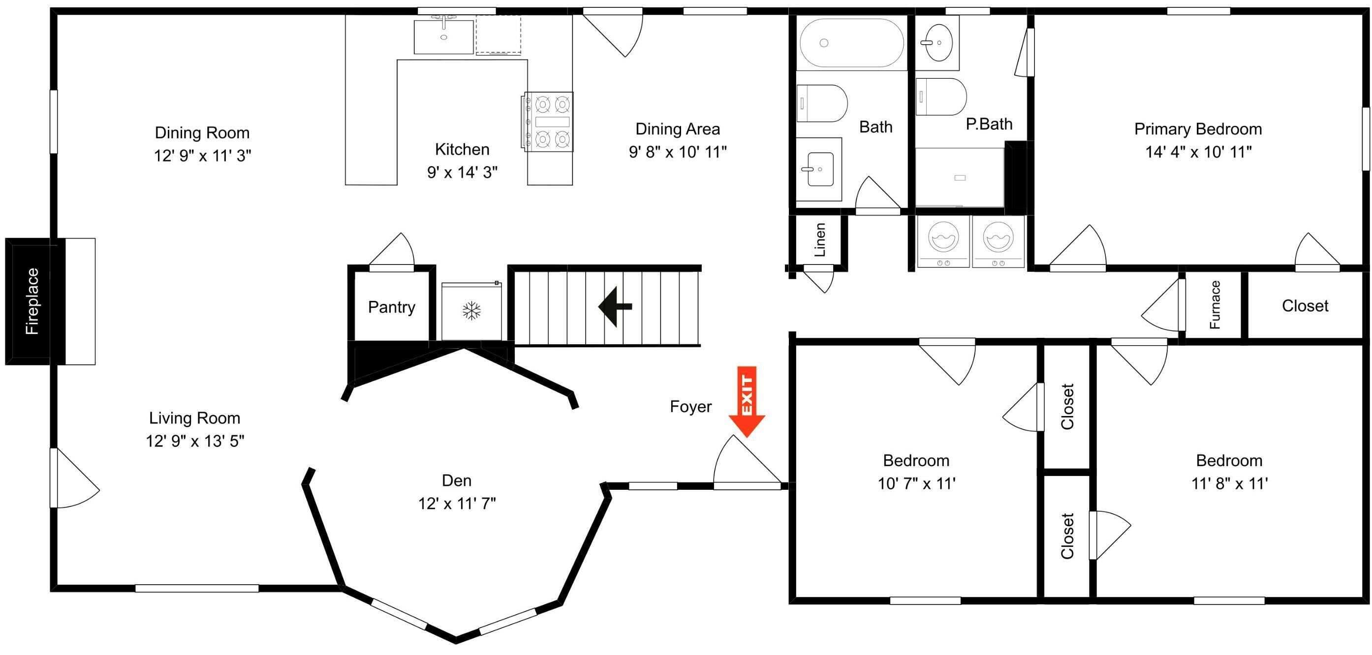 开间 (3 Bedrooms) | 住宿服务设施