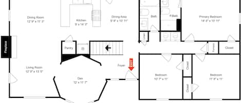 Studio (3 Bedrooms) | Ausstattung der Unterkunft
