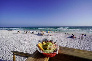Sun loungers, beach towels