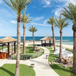 On the beach, white sand, beach bar