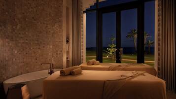 Espace de soins pour les couples, sauna, bain à remous, hammam, hammam