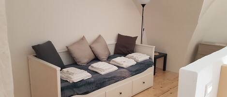 2 bedrooms, iron/ironing board, travel crib, free WiFi