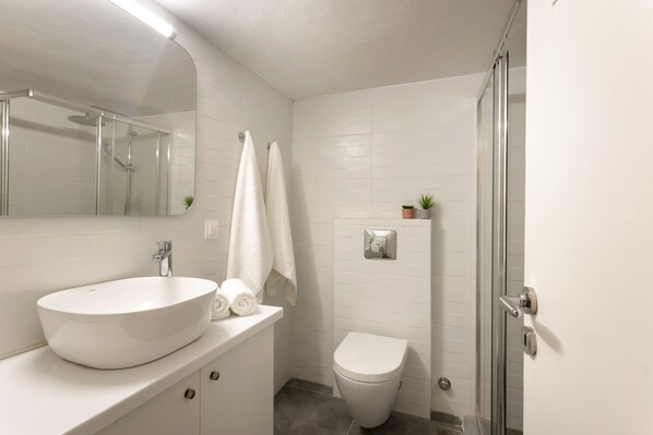 Shower, hair dryer