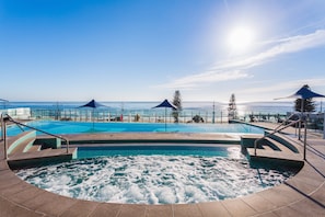 Indoor pool, outdoor pool