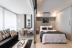 1 bedroom, desk, iron/ironing board, free WiFi - Studio High standard, modern and cozy in the heart of Brooklin.  (Brooklin São Paulo)