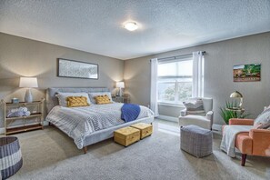 2 slaapkamers, een strijkplank/strijkijzer, gratis wifi, beddengoed