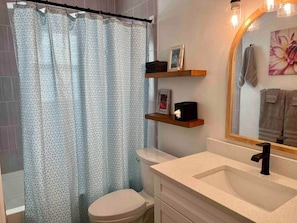 Hair dryer, towels