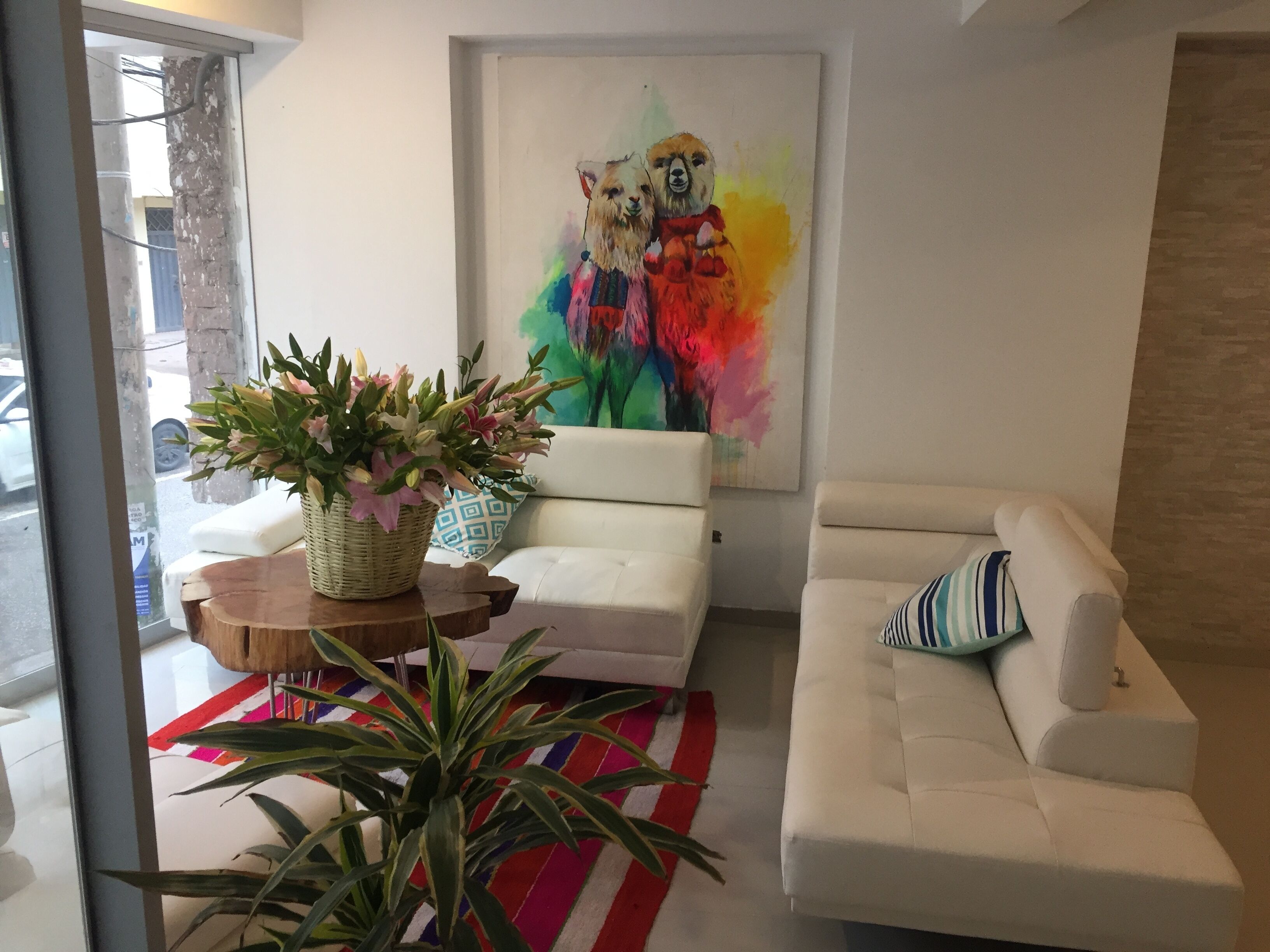 economy double room | living area | 45-inch smart tv with cable channels, pay films