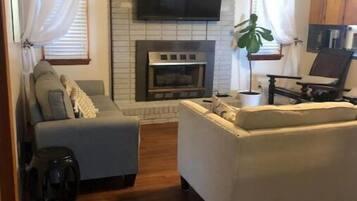 TV connectée, cheminée