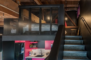 Luxury Apartment | Living area | 65-inch Smart TV with digital channels, TV, streaming services - The 505 Eugene (Eugene)