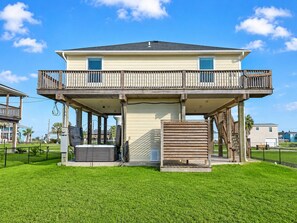 Exterior - Hot Tub | Sleeps 7 | Yard for 2 Pets (Jamaica Beach)