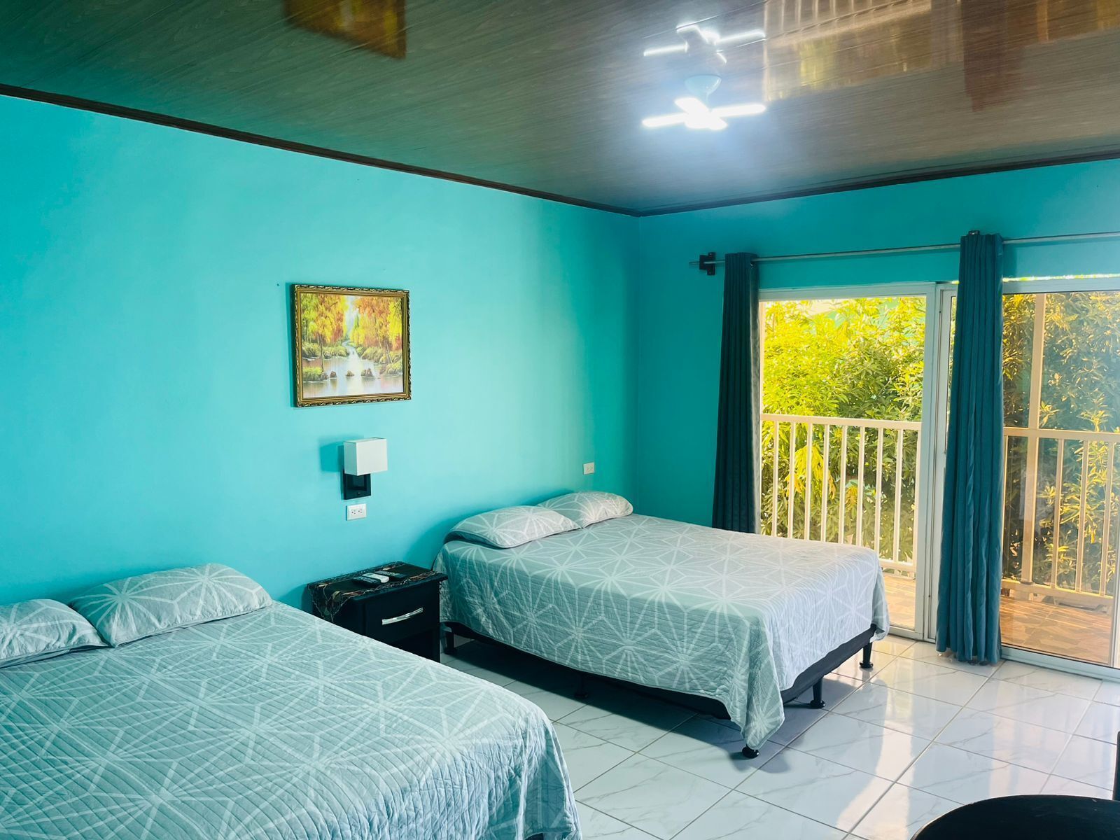 Down duvets, blackout curtains, free WiFi, bed sheets