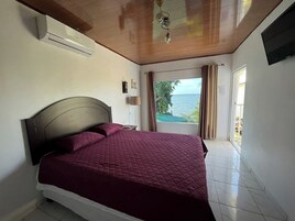 Down comforters, blackout drapes, free WiFi, bed sheets