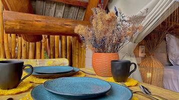 Chalé | Opções para refeição ao ar livre