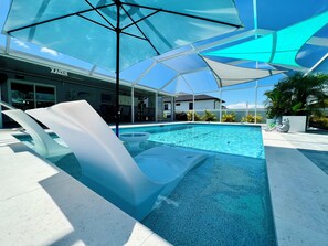 A heated pool