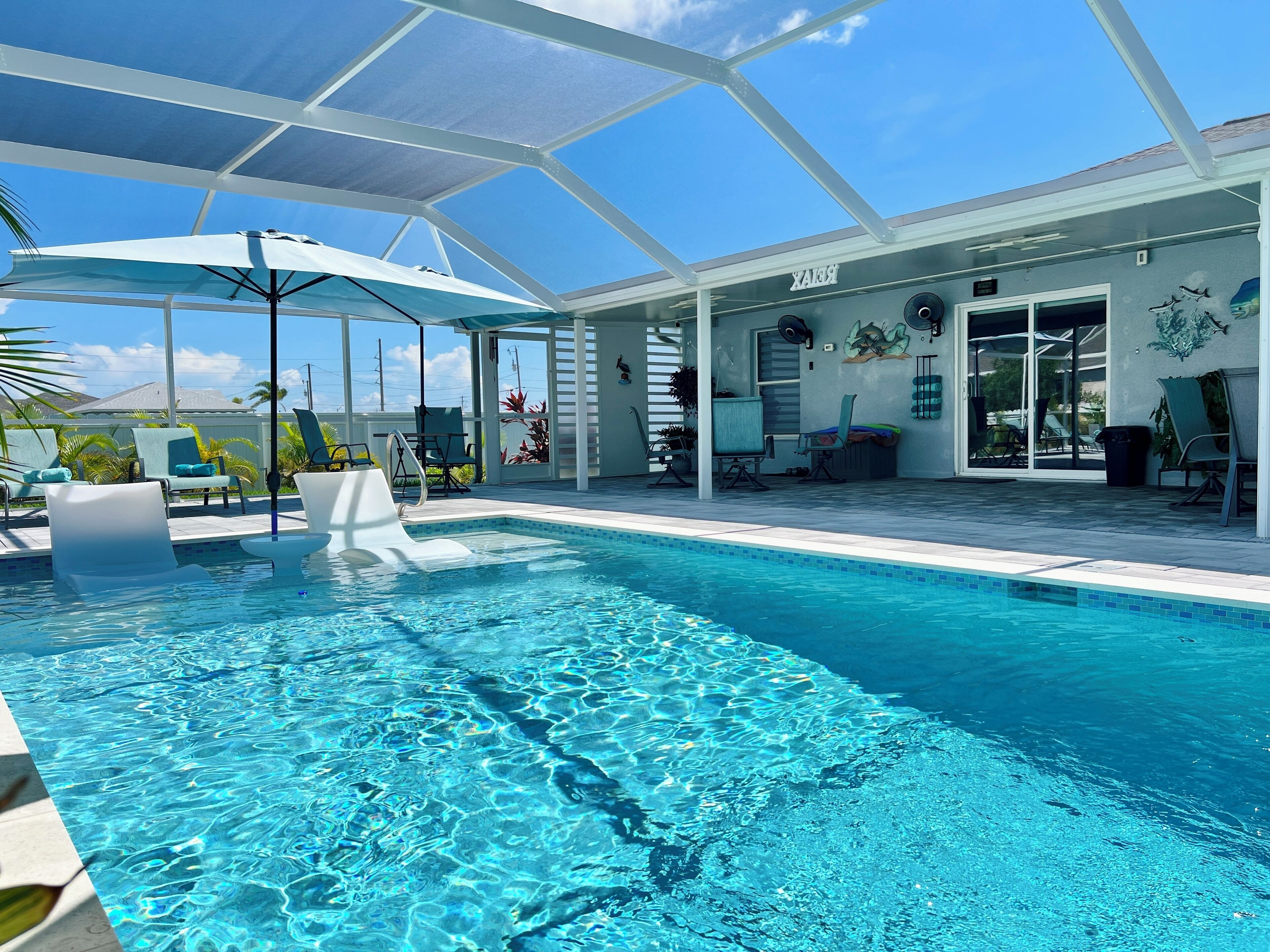 Et oppvarmet basseng