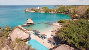 Aerial view - Hotel Isla del Sol (Rosario Islands)