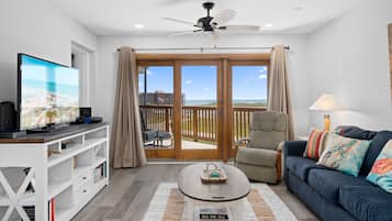 TV, foosball, table tennis, books