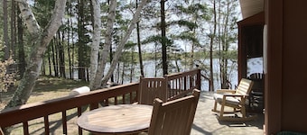 Newly remodeled cabin on quiet lake w/no public access in Spooner, WI.