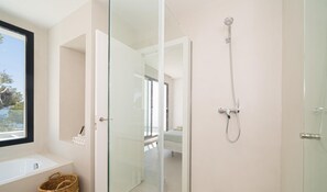 Shower, hair dryer